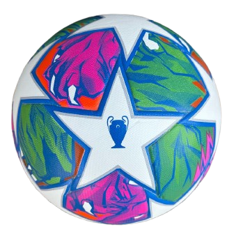 ფეხბურთის ბურთი UEFA Champions League მწვანე, უნაკერო ზომა: 4