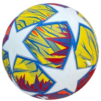 ფეხბურთის ბურთი UEFA Champions League ყვითელი, უნაკერო ზომა: 4