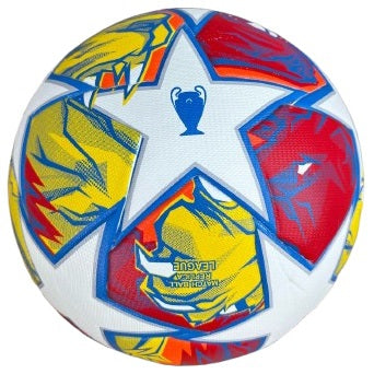 ფეხბურთის ბურთი UEFA Champions League ყვითელი, უნაკერო ზომა: 4